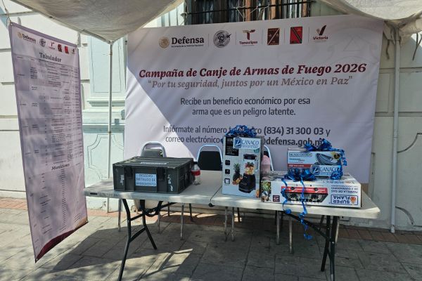 Otorgan 41 mil pesos en vales por entrega voluntaria de armas