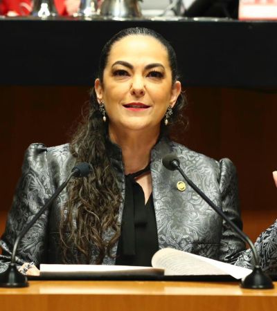 Senadora Olga Sosa presenta iniciativa para sancionar el reclutamiento de personas menores de edad por el crimen organizado con motivo de tráfico de estupefacientes