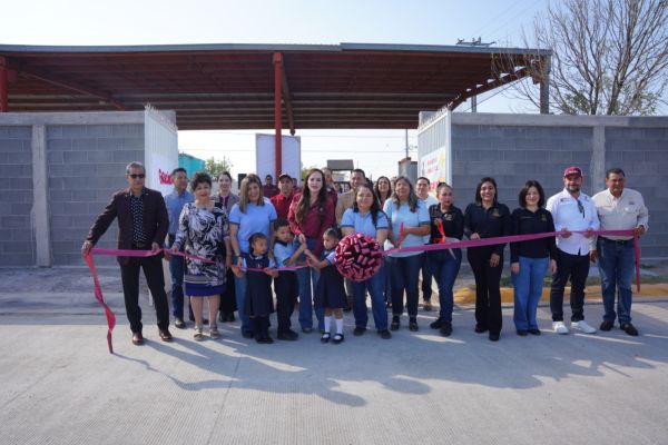 Inaugura alcaldesa Carmen Lilia Canturosas obras de infraestructura educativa en colonia Reforma Urbana