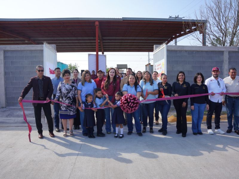 Inaugura alcaldesa Carmen Lilia Canturosas obras de infraestructura educativa en colonia Reforma Urbana