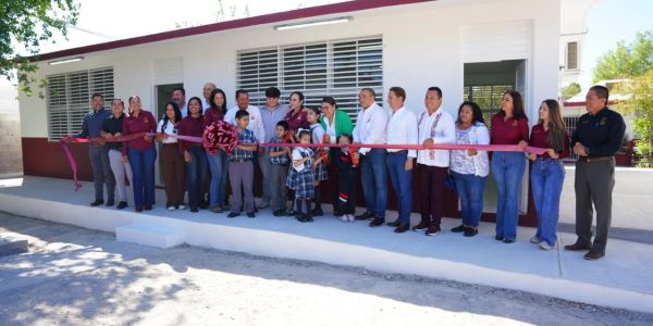 Alcaldesa Carmen Lilia Canturosas transforma primaria al poniente de la ciudad con construcción de nuevas aulas