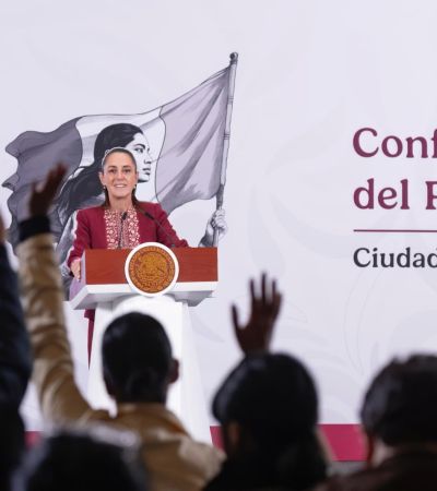 Descarta Presidenta Claudia Sheinbaum entregar dinero a las organizaciones de transportistas y agricultores