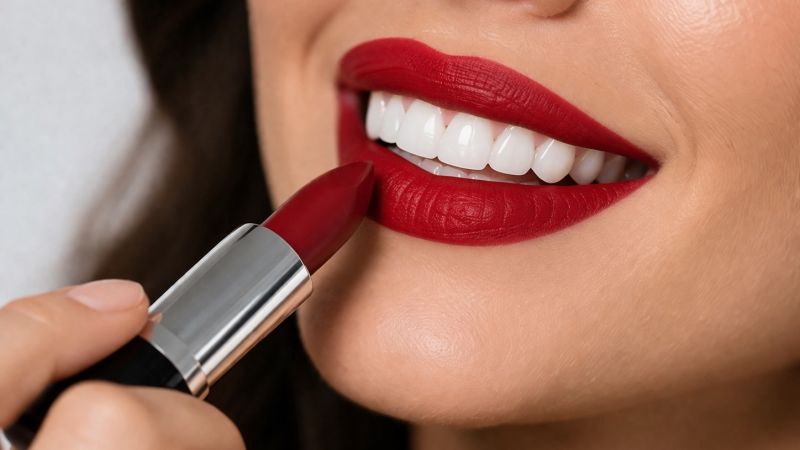 Labiales que hacen ver tus dientes más blancos