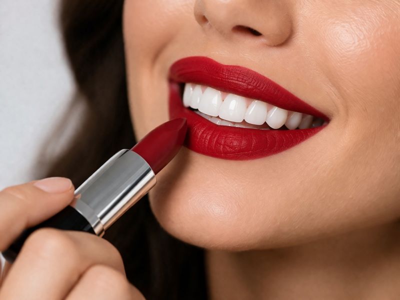 Labiales que hacen ver tus dientes más blancos