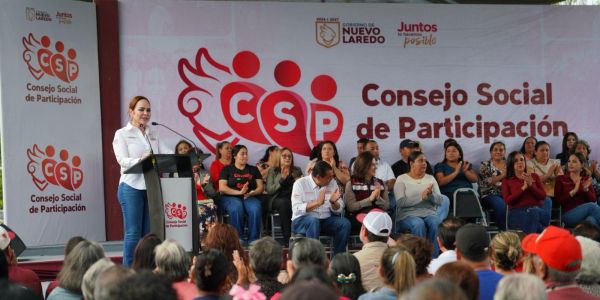 Instala alcaldesa Carmen Lilia Canturosas consejo social de participación y refuerza trabajo comunitario en Nuevo Laredo