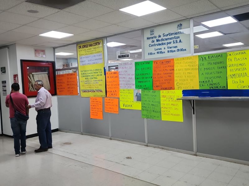 Protesta en clínica del ISSSTE deja sin servicio farmacia; derechohabientes intervienen