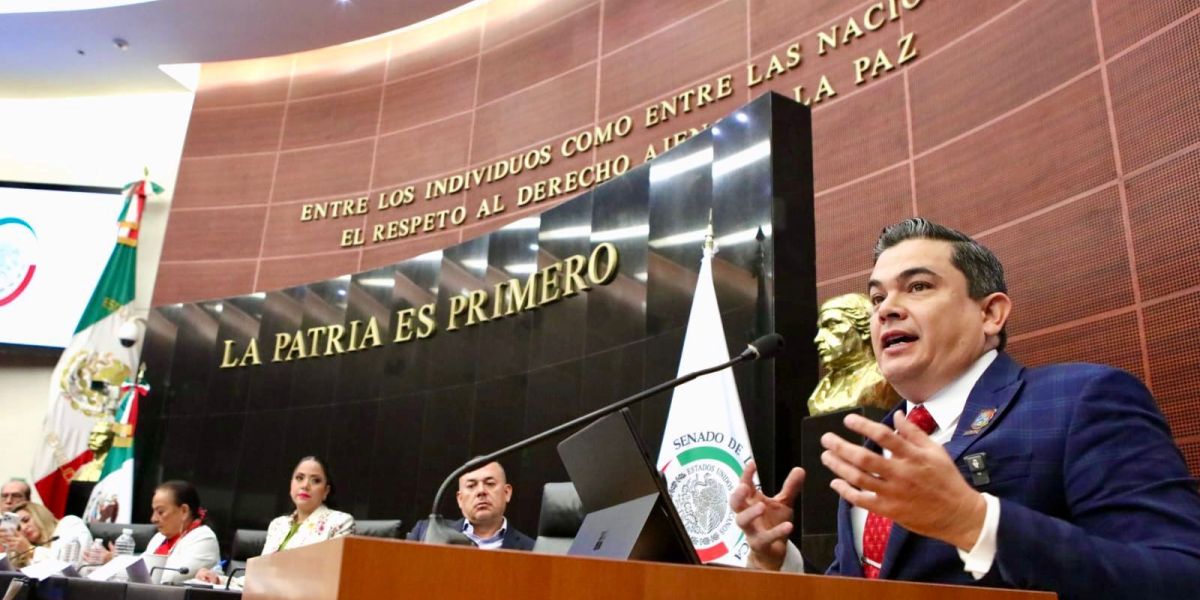 Marco Gallegos plantea en el Senado ruta  de seguridad y paz para Tamaulipas