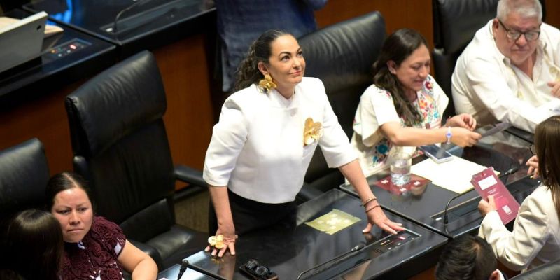 Olga Sosa llama a consolidar instituciones eficaces, con control democrático y apego irrestricto a la Constitución