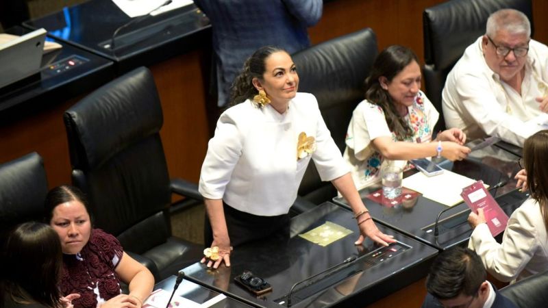 Olga Sosa llama a consolidar instituciones eficaces, con control democrático y apego irrestricto a la Constitución