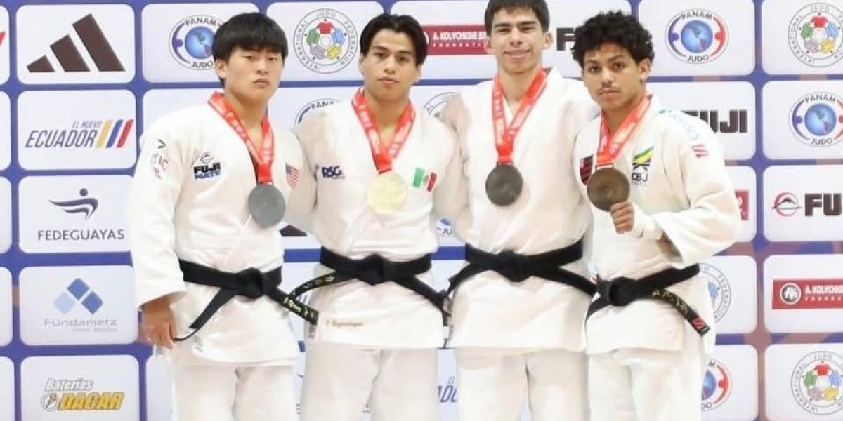 Brillan tamaulipecos en Panamericano de Judo; Eduardo Sagástegui gana el oro