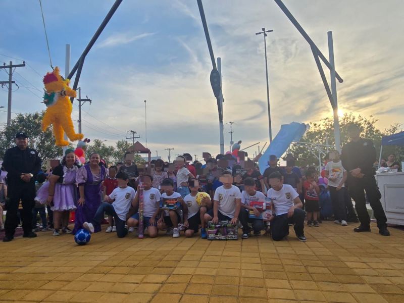 Entrega Guardia Estatal juguetes y celebra a niñas y niños de Matamoros