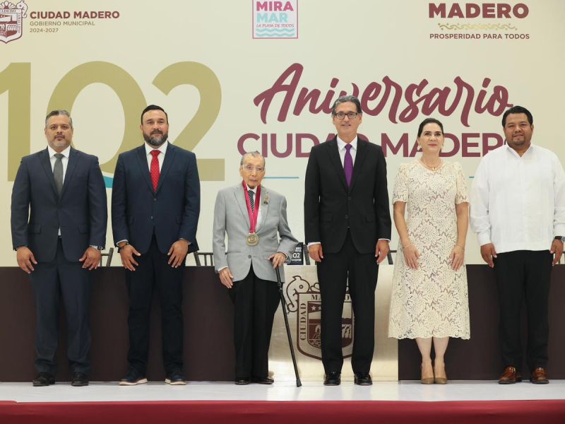 Encabeza Erasmo González Robledo celebración histórica por el 102 aniversario de Ciudad Madero