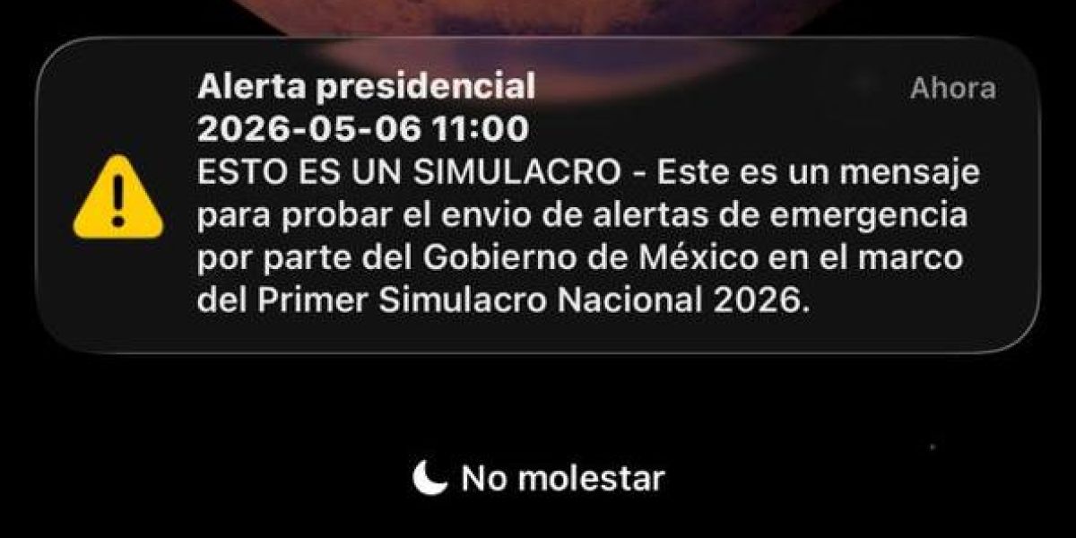 Alerta sísmica suena en Tamaulipas durante simulacro nacional