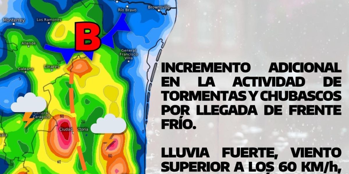 Pronostican lluvias para este inicio de semana