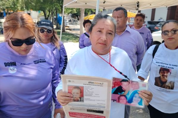 Madres buscadoras marchan en Tamaulipas entre dolor y exigencia de justicia