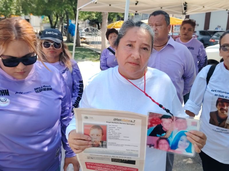 Madres buscadoras marchan en Tamaulipas entre dolor y exigencia de justicia