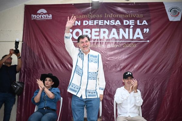 Encabezan Olga Sosa, JR y Noroña asamblea en Aldama