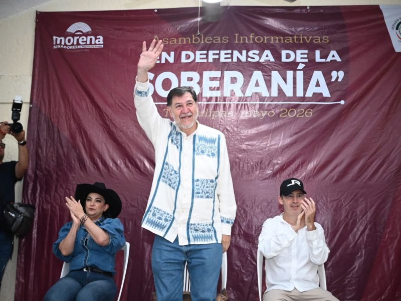 Encabezan Olga Sosa, JR y Noroña asamblea en Aldama