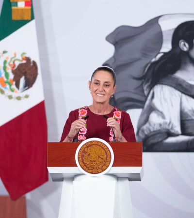 Reconoce Sheinbaum trabajo de Américo y anuncia nueva visita a Tamaulipas