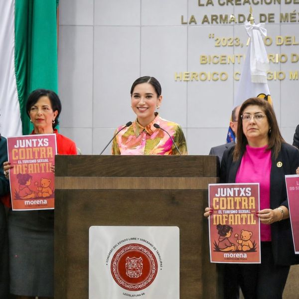 Katalyna Méndez impulsa ley histórica para combatir el abuso infantil en el turismo tamaulipeco