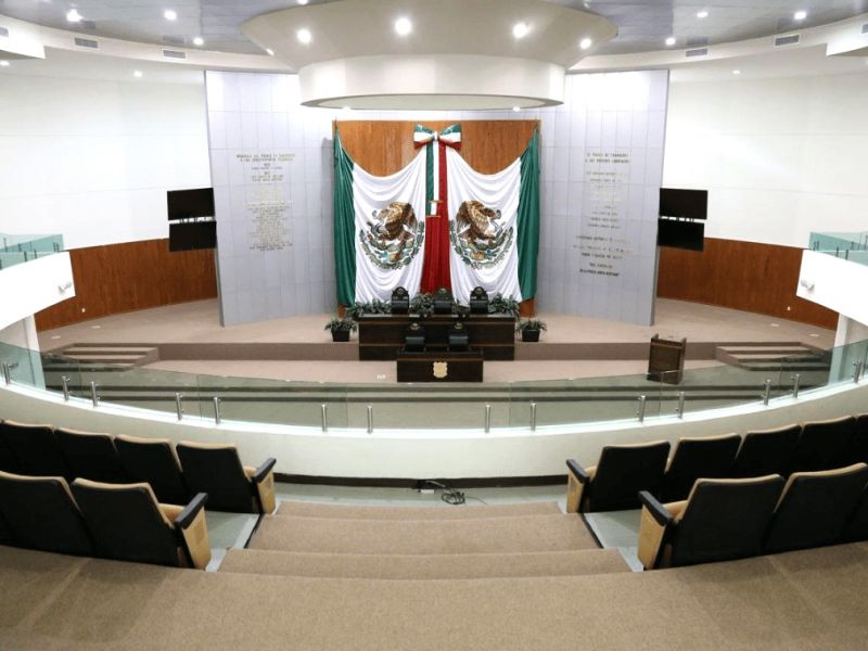 Congreso de Tamaulipas alista renovación de su cubierta central
