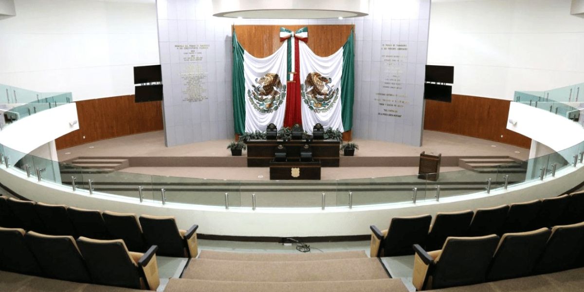 Congreso de Tamaulipas alista renovación de su cubierta central