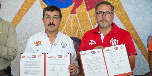Firma la UAT alianza deportiva entre Correcaminos y el Club Necaxa de la Liga MX