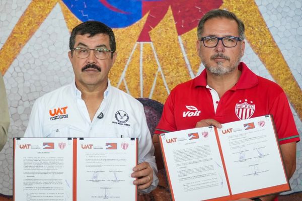 Firma la UAT alianza deportiva entre Correcaminos y el Club Necaxa de la Liga MX
