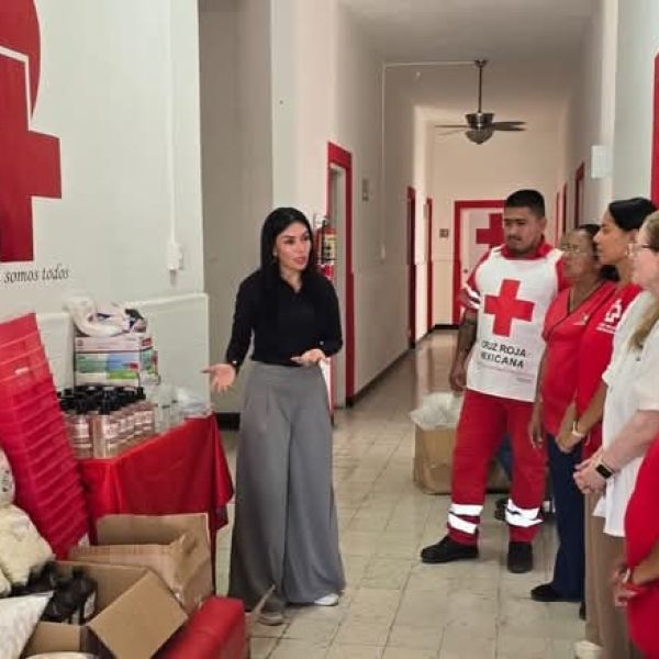 Astrid Sontoya Muller fortalece a la Cruz Roja con importante donación en favor de los mantenses