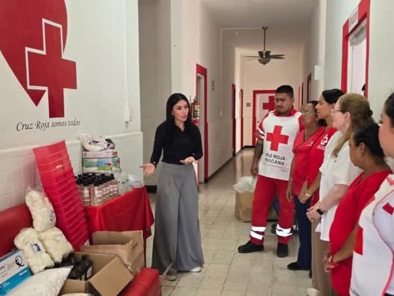 Astrid Sontoya Muller fortalece a la Cruz Roja con importante donación en favor de los mantenses