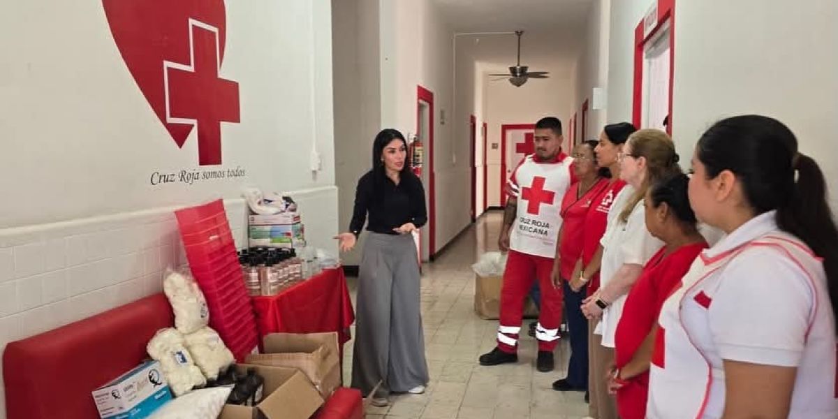 Astrid Sontoya Muller fortalece a la Cruz Roja con importante donación en favor de los mantenses