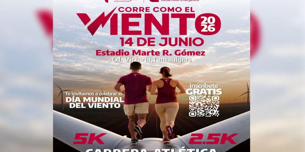 Con más de 2 mil corredores inscritos, se acerca la Carrera Atlética “Corre Como el Viento 2026” organizada por la SEDENER
