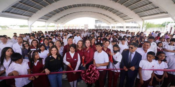 Gobierno de Carmen Lilia Canturosas fortalece infraestructura educativa en Villas de San Miguel