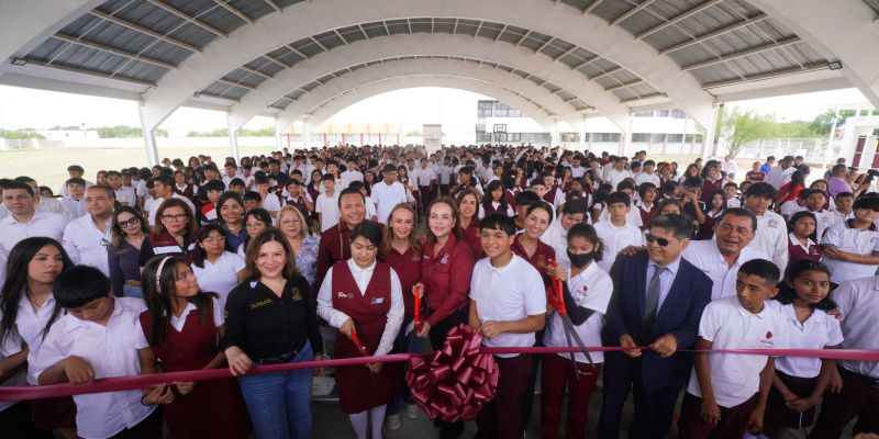 Gobierno de Carmen Lilia Canturosas fortalece infraestructura educativa en Villas de San Miguel
