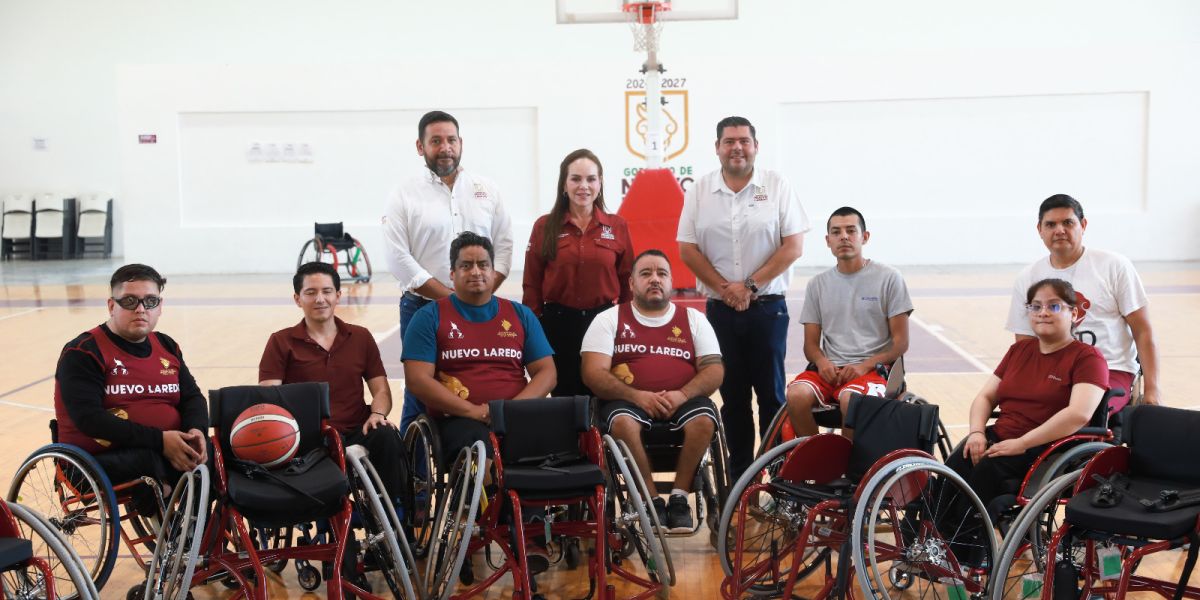 Respalda alcaldesa Carmen Lilia Canturosas a deportistas con discapacidad; dota de equipamiento a selección de básquetbol adaptado