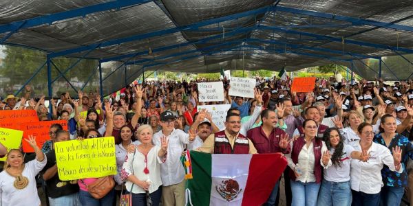 Desde Palmillas hasta Río Bravo, JR y Olga llevan mensaje de defensa de la soberanía