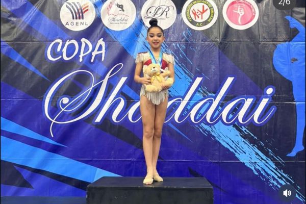 Con apenas 10 años, tamaulipeca va al nacional de gimnasia rítmica