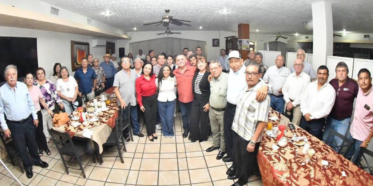 Senadora Olga Sosa se reúne con empresarios y líderes sociales de Valle Hermoso