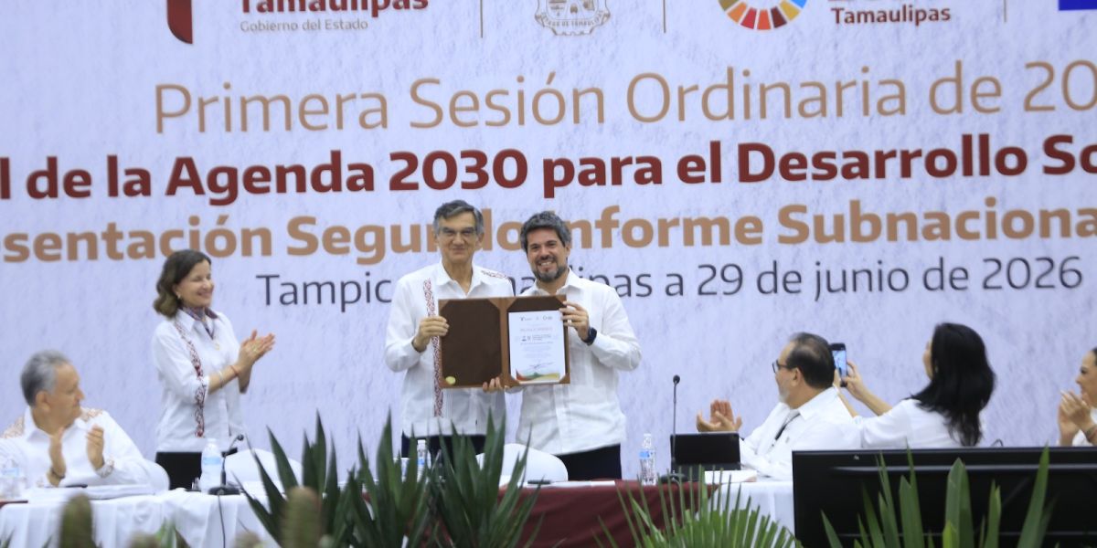 Reconocen liderazgo de Américo Villarreal por avances de Tamaulipas en la Agenda 2030