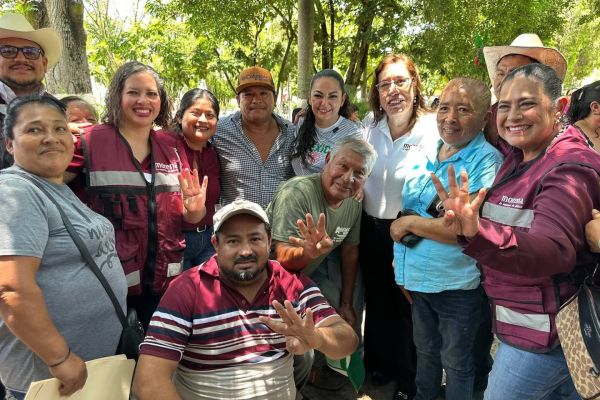 Senadora Olga Sosa lleva mensaje de unidad y bienestar a las familias de Ocampo