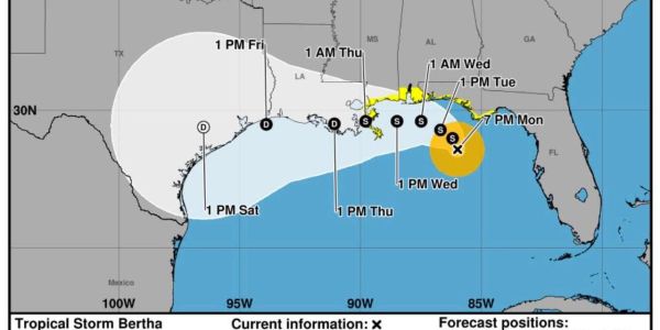 Tamaulipas mantiene vigilancia por trayectoria de “Bertha”; descartan impacto directo