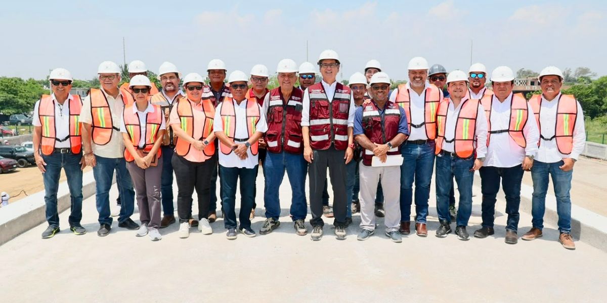 Supervisa Erasmo González los avances de la histórica Estación de Transferencia Madero, una obra sin precedentes que transformará el servicio de recolección de residuos