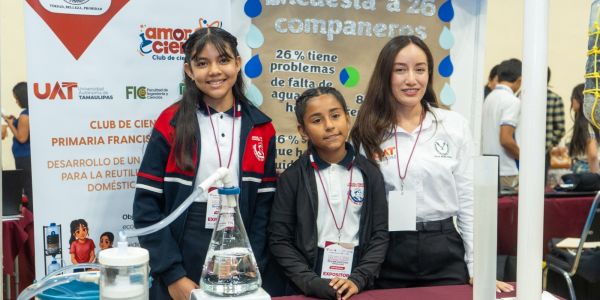 Con asesoría de la UAT alumnas de primaria crean filtro ecológico de agua