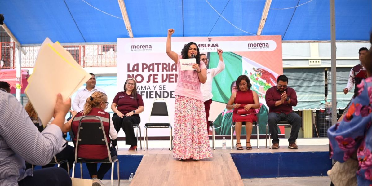 La patria se ama y se defiende: Olga Sosa en Valle Hermoso