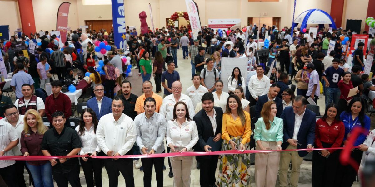 Carmen Lilia Canturosas y gobierno de Tamaulipas acercan más de 700 oportunidades de empleo a jóvenes de Nuevo Laredo