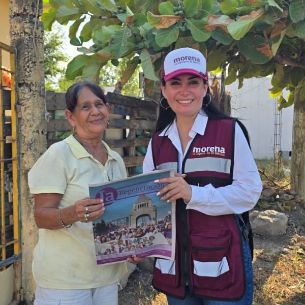 Astrid Sontoya fortalece presencia de Morena en la Progreso Social