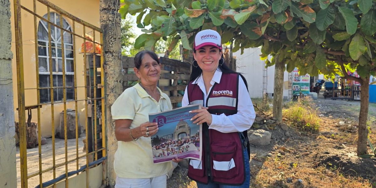 Astrid Sontoya fortalece presencia de Morena en la Progreso Social