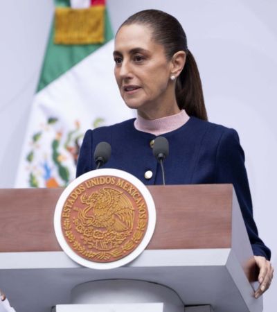 “Trabajamos muy bien con el gobernador Américo Villarreal”: Claudia Sheinbaum