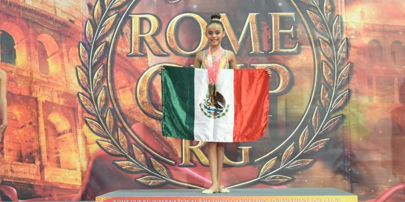Ximena Balderas conquista dos oros en la Rome Cup RG en Italia