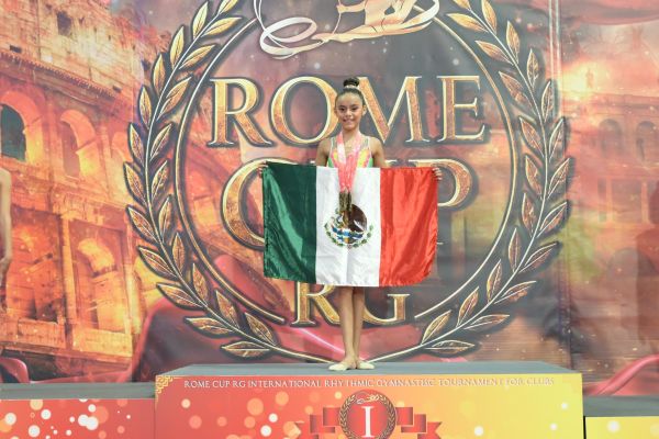 Ximena Balderas conquista dos oros en la Rome Cup RG en Italia